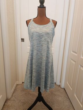 Mondetta Light Blue and Gray Racerback Active Dress Pickle Ball Tennis XL